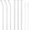 21.5 cm - Paderno Reusable Straws 8 mm Glass Set 6 Pcs
