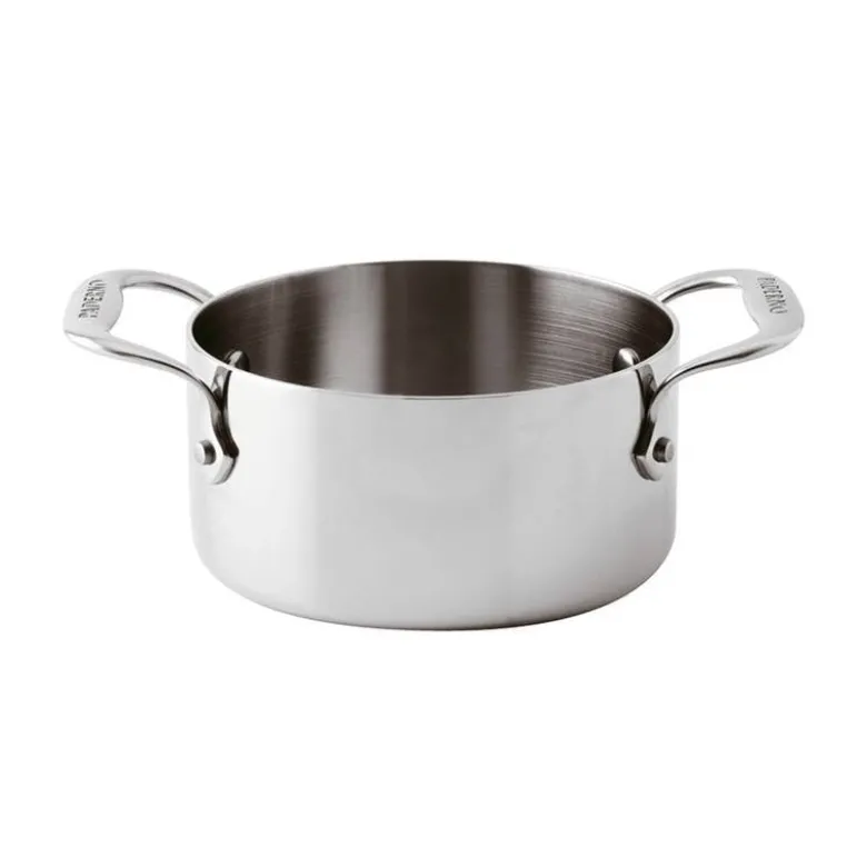 10 cm - Paderno Series 12200 Miniature Casseruola Bassa In Acciaio Inox