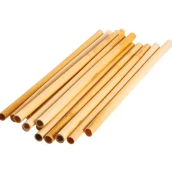 25 cm - Paderno Straws 6-8 mm Bamboo Set 150 Pcs