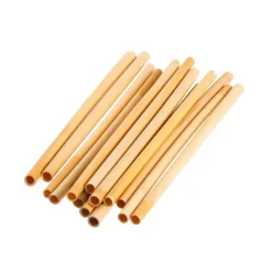 20 cm - Paderno Straws 5-7 mm Bamboo Set 24 Pcs