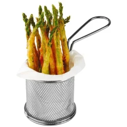9 cm - Paderno Tableware Buffet & Display Cestello Porta Snack In Acciaio Inox