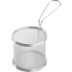 9 cm - Paderno Tableware Buffet & Display Cestello Porta Snack In Acciaio Inox