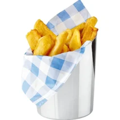 9.5 cm - Paderno Tableware Buffet & Display Cestello Porta Snack In Acciaio Inox