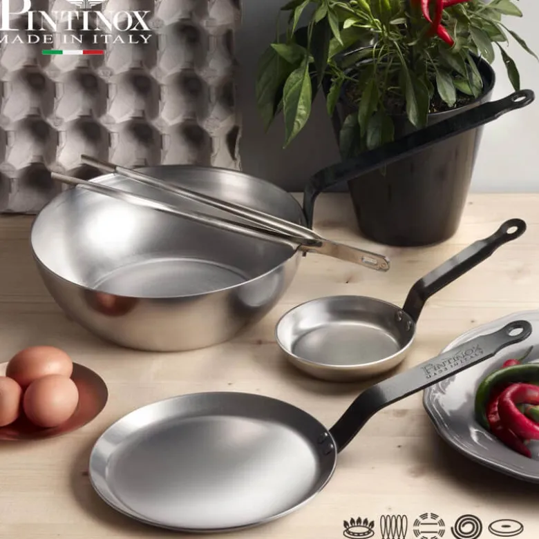 36 cm - Pintinox Excalibur Wok In Ferro