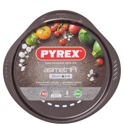 32 cm - Pyrex Asimetria Teglia Pizza Rotonda Antiaderente