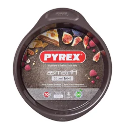 26 cm - Pyrex Asimetria Tortiera Rotonda Antiaderente