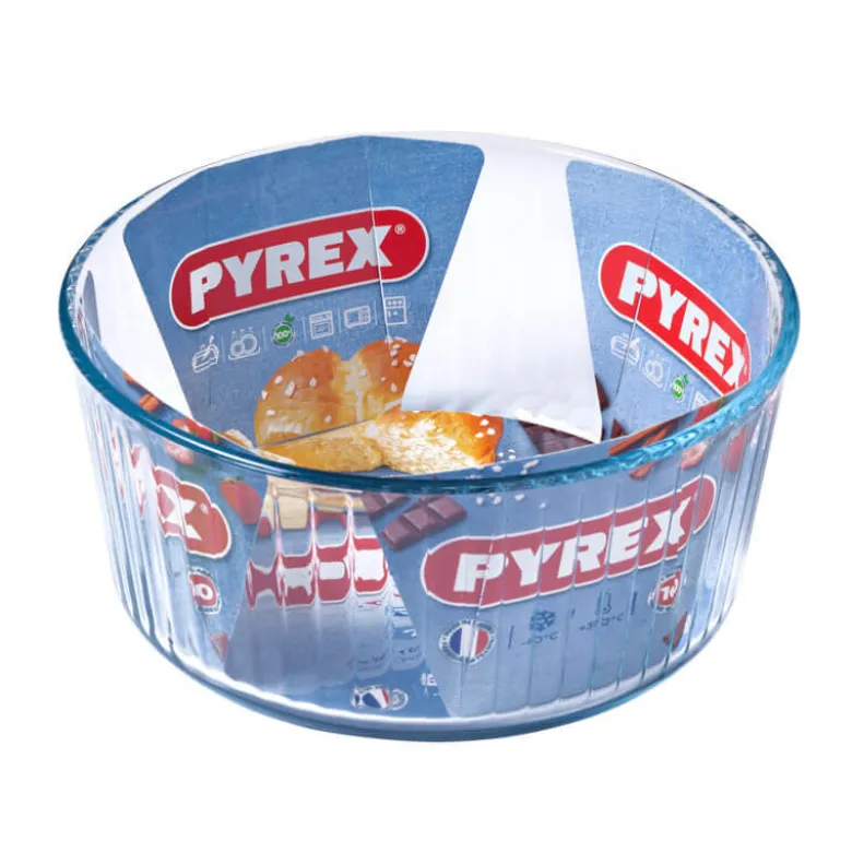 21 cm - Pyrex Bake & Enjoy Stampo Soufflè Rotondo In Vetro Borosilicato