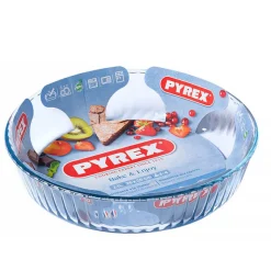 26 cm - Pyrex Cook & Freeze Tortiera Rotondo in Vetro Borosilicato