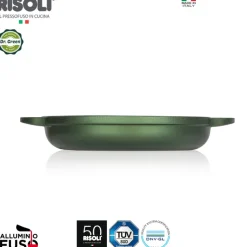 14 cm - Risoli Dr.Green Stone Casseruola Bassa Egg Sweet Antiaderente In Alluminio