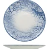 28 cm - Saturnia Bubble Piatto Piano In Porcellana - Set 6 Pz