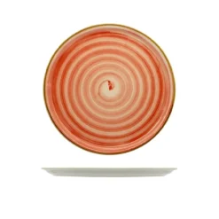 33 cm - Saturnia Circus Piatto Pizza In Porcellana - Set 6 Pz