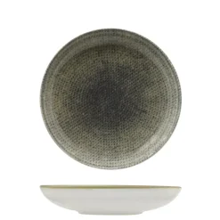 22 cm - Saturnia Nail Piatto Fondo In Porcellana - Set 12 Pz