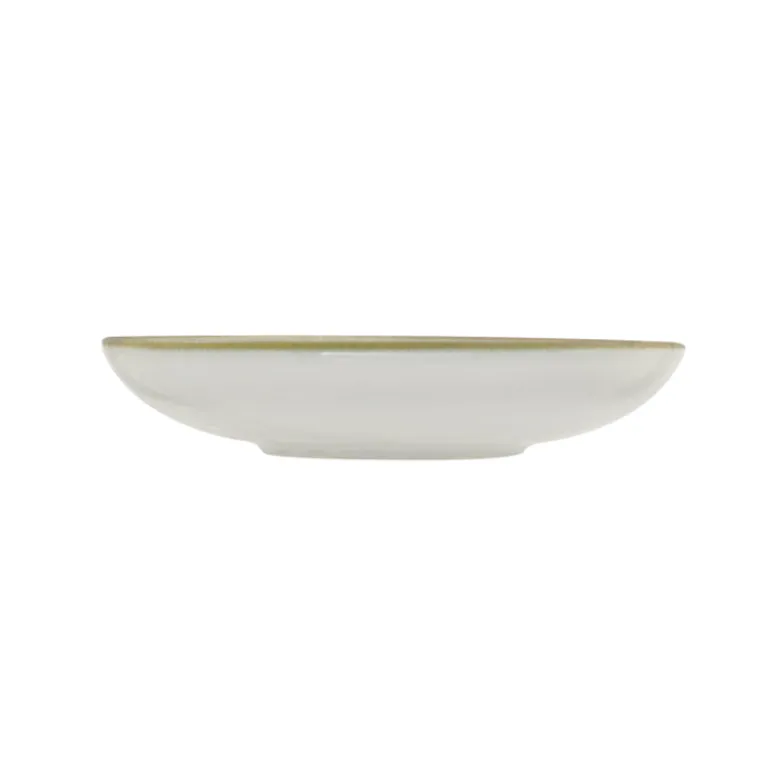 22 cm - Saturnia Nail Piatto Fondo In Porcellana - Set 12 Pz