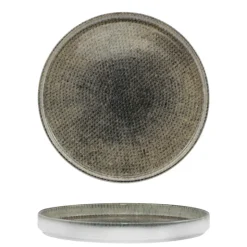28 cm - Saturnia Nail Piatto Piano In Porcellana - Set 6 Pz