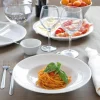 24 cm - Saturnia Napoli Piatto Pasta In Porcellana - Set 6 Pz