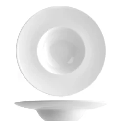 24 cm - Saturnia Napoli Piatto Pasta In Porcellana - Set 6 Pz