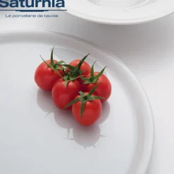 33 cm - Saturnia Napoli Piatto Pizza In Porcellana - Set 6 Pz