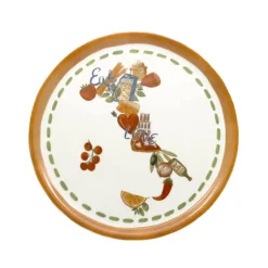 31 cm - Saturnia Pizza Handmade Piatto Pizza 3 Decori In Porcellana Set 6 Pz