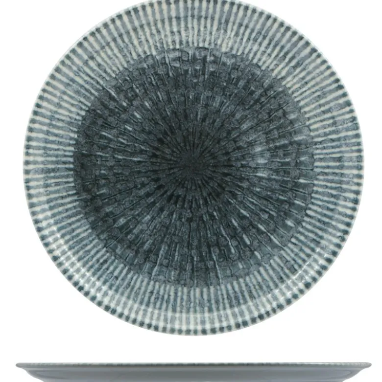 33 cm - Saturnia Space Piatto Pizza In Porcellana - Set 6 Pz