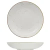 22 cm - Saturnia Stains Piatto Fondo In Porcellana - Set 12 Pz