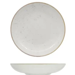 22 cm - Saturnia Stains Piatto Fondo In Porcellana - Set 12 Pz