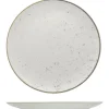 28 cm - Saturnia Stains Piatto Piano Rotondo In Porcellana - Set 6 Pz