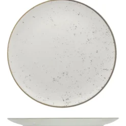 28 cm - Saturnia Stains Piatto Piano Rotondo In Porcellana - Set 6 Pz