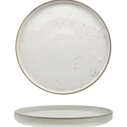 28 cm - Saturnia Stains Piatto Piano In Porcellana - Set 6 Pz