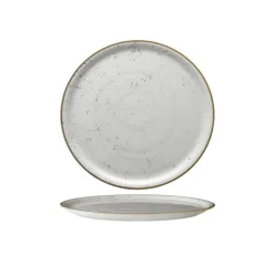 33 cm - Saturnia Stains Piatto Pizza In Porcellana - Set 6 Pz