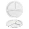 26.5 cm - Saturnia Tris Piatto Vassoio Rotondo In Porcellana - Set 6 Pz