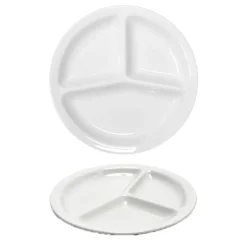 26.5 cm - Saturnia Tris Piatto Vassoio Rotondo In Porcellana - Set 6 Pz