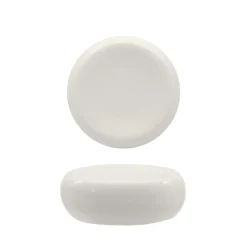 7.6 cm - Selecta Piatto Presentazione Alto Rotondo In Porcellana Set 12 Pz