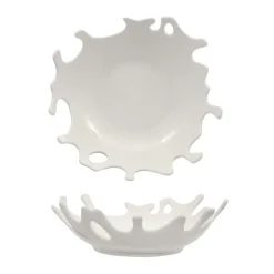 24 cm - Selecta Splash Coppa Fonda In Porcellana Set 3 Pz