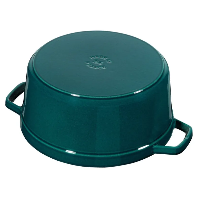 28 cm - Staub Cocotte Casseruola Rotonda In Ghisa Smaltata