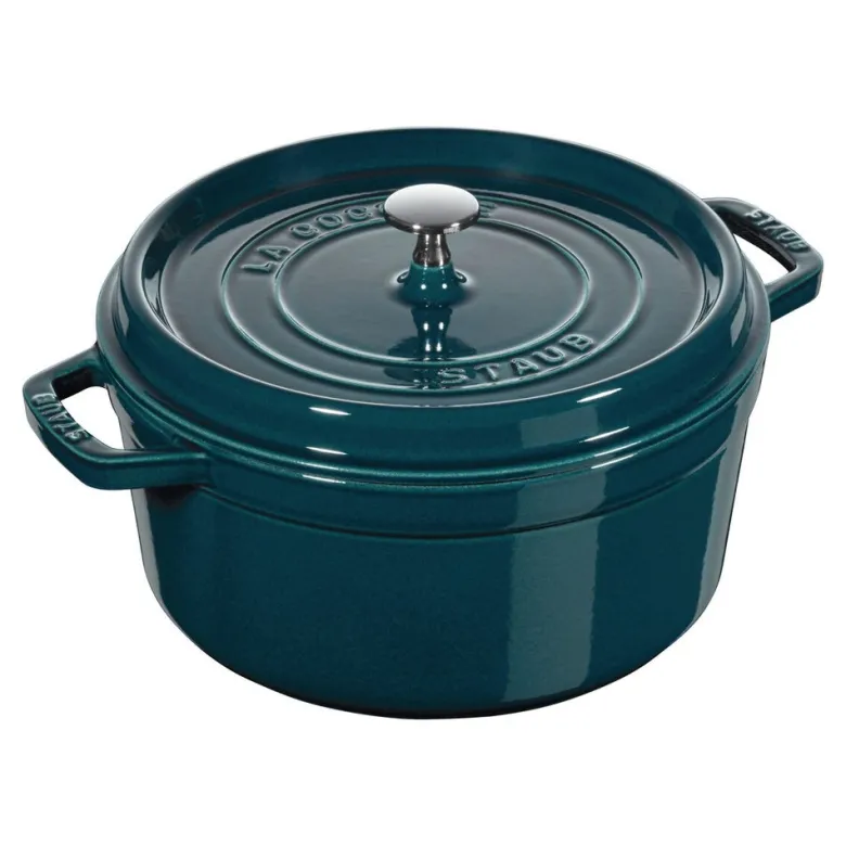 28 cm - Staub Cocotte Casseruola Rotonda In Ghisa Smaltata
