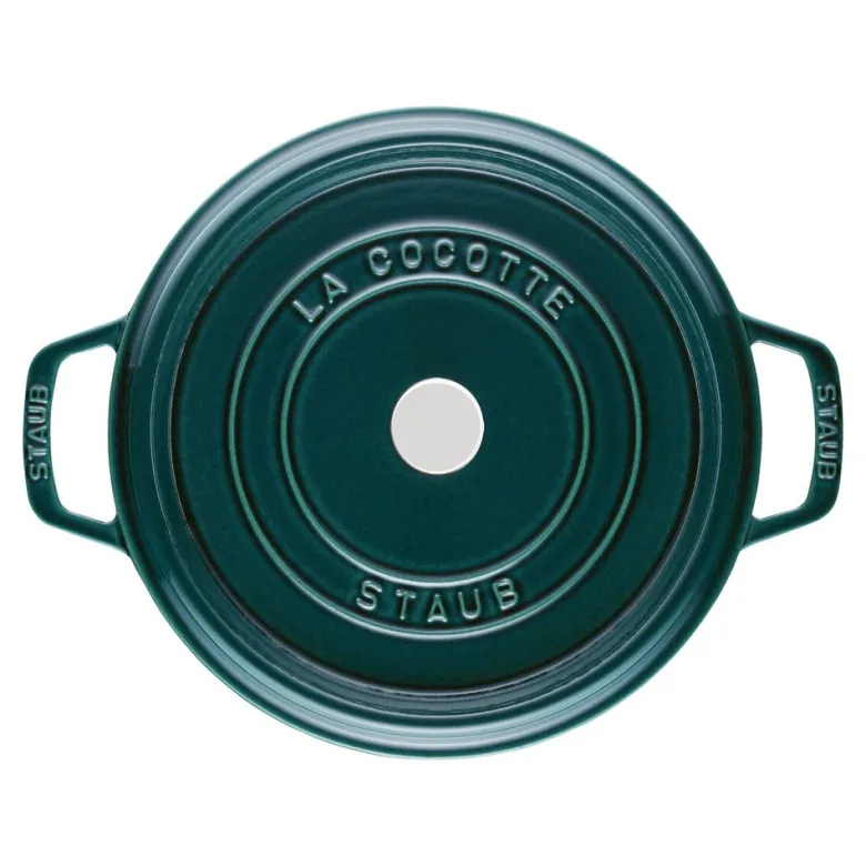 28 cm - Staub Cocotte Casseruola Rotonda In Ghisa Smaltata