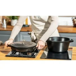 24 cm - Staub Set Pentole Impilabili In Ghisa Smaltata - Set 2 Pz
