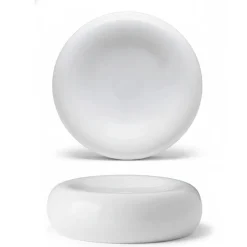 15 cm - Stone Piatto Presentazione Rotondo In Porcellana - Set 6 Pz