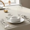 11 cm - Stone Piatto Presentazione Rotondo In Porcellana - Set 6 Pz