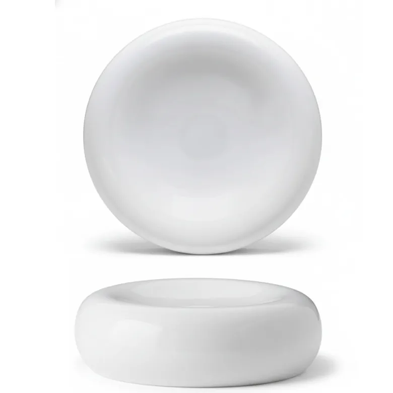 11 cm - Stone Piatto Presentazione Rotondo In Porcellana - Set 6 Pz