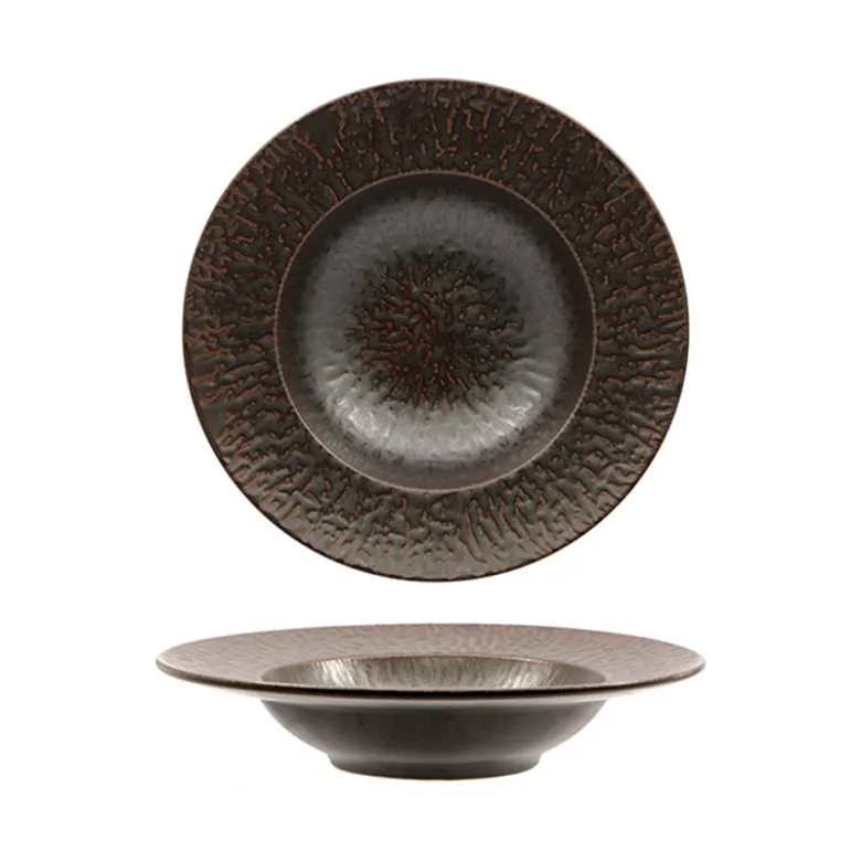 27 cm - Taal Piatto Pasta In Stoneware - Set 4 Pz