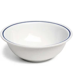 25 cm - Tognana AZ Insalatiera In Porcellana Bianca con filo blu Set 6 Pz