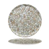33 cm - Trencadis Piatto Pizza In Porcellana - Set 6 Pz