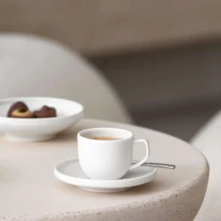 11.6 cm - Villeroy & Boch Afina Piattino Tazzina Caffè In Porcellana - Set 6 Pz