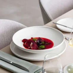 25 cm - Villeroy & Boch Afina Piatto Fondo Senza Falda In Porcellana - Set 6 Pz