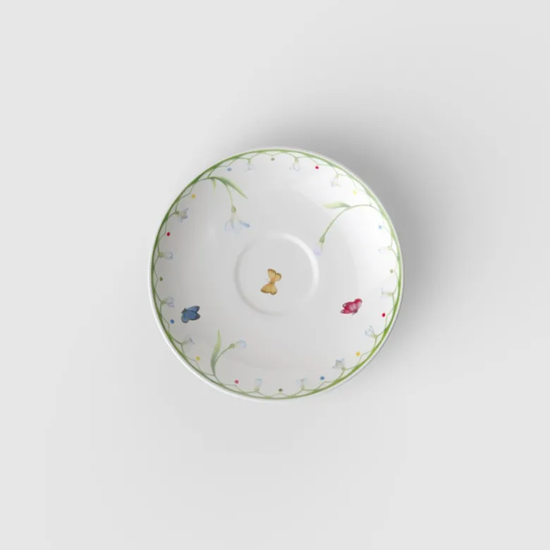 11.7 cm - Villeroy & Boch Colorful Spring Piattino Tazzina Caffè In Porcellana Premium - Set 6 Pz