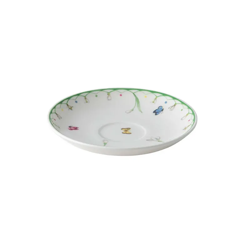 11.7 cm - Villeroy & Boch Colorful Spring Piattino Tazzina Caffè In Porcellana Premium - Set 6 Pz