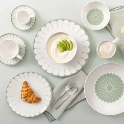 24 cm - Villeroy & Boch Fleur Piatto Fondo In Porcellana Premium Set 6 Pz