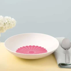 24 cm - Villeroy & Boch Fleur Piatto Fondo In Porcellana Premium Set 6 Pz