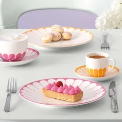 21.2 cm - Villeroy & Boch Fleur Piatto Dessert In Porcellana Premium Set 6 Pz